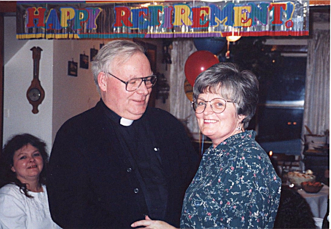 Members of the congregation sharing time together indoors